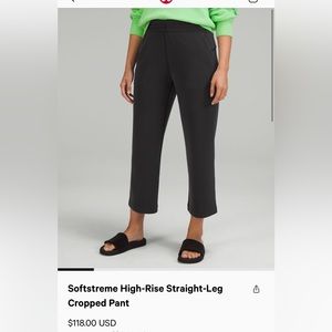 Lululemon Softstreme HR crop pants
